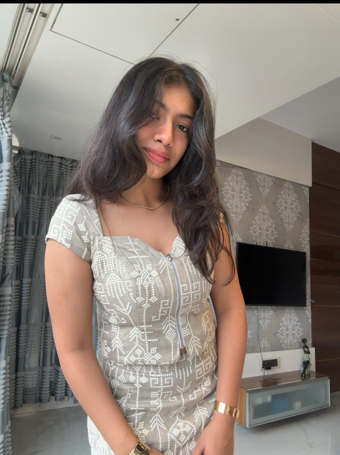 Hand Design Linen Dress