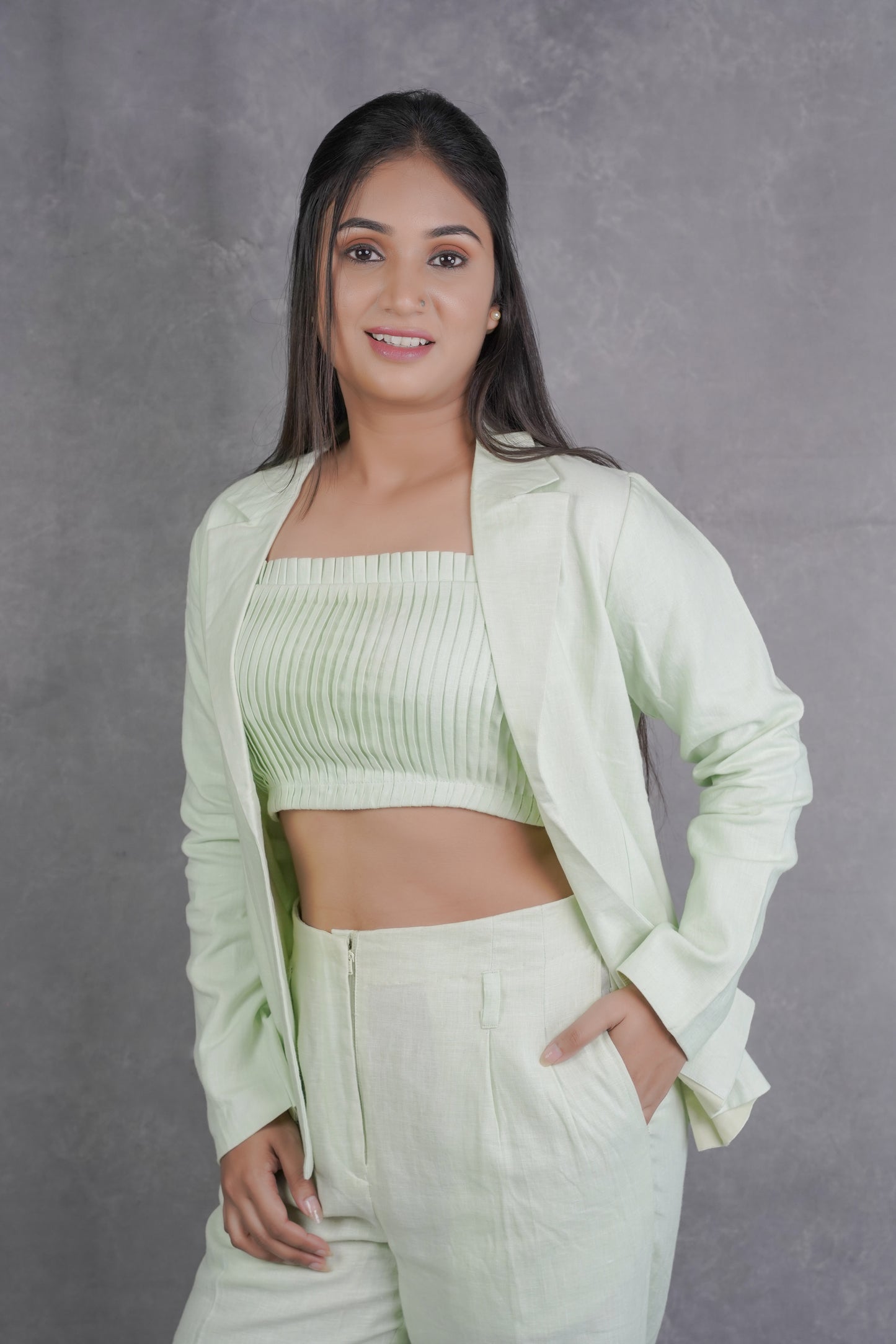 The Mint Hour Blazer Set
