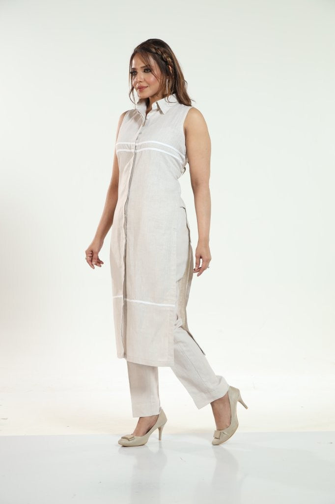 Vanilla Long Linen Set