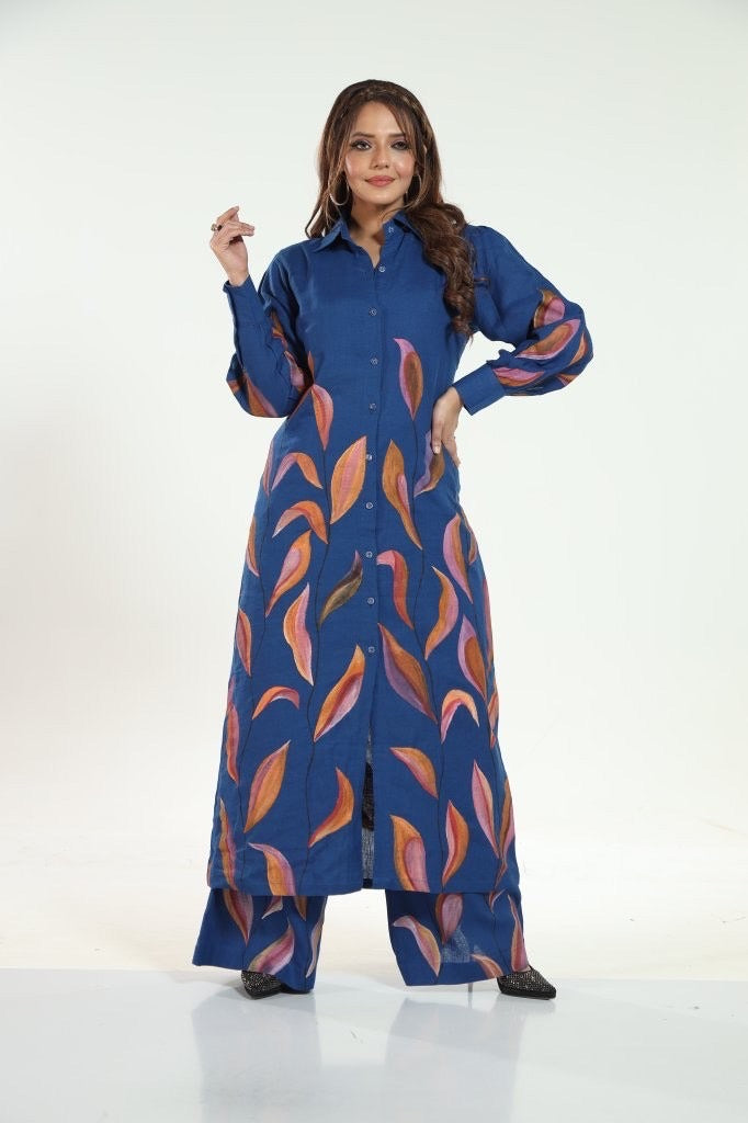 Midnight Bloom Linen Set