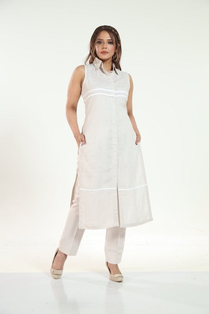 Vanilla Long Linen Set