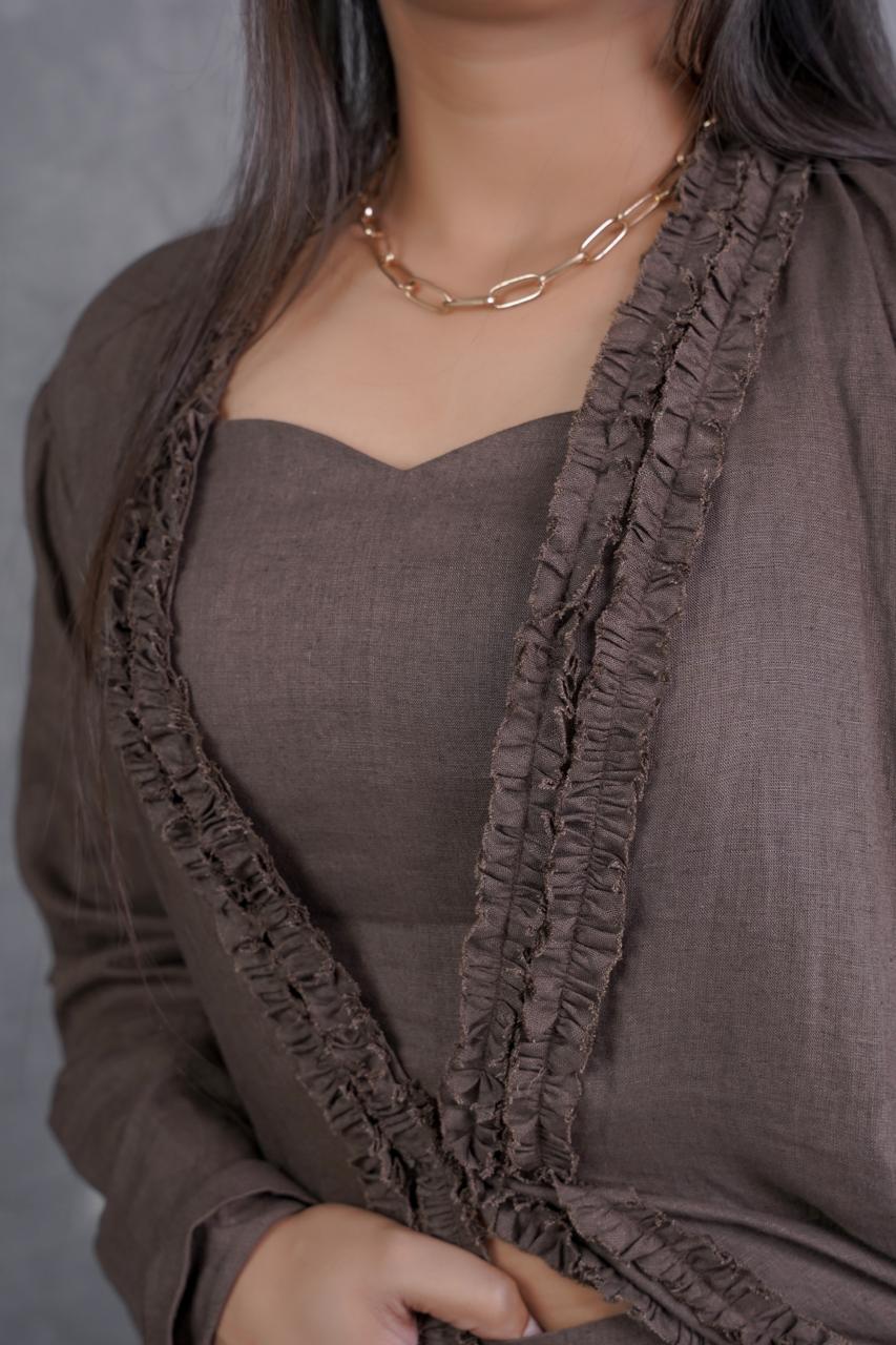 Mocha Muse Linen Co-ord Set