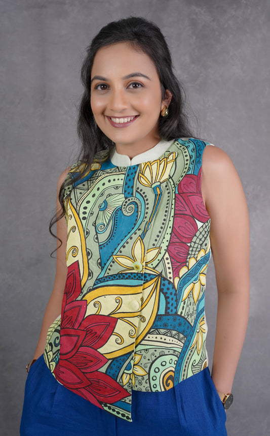 The Bloom Pure Linen Top