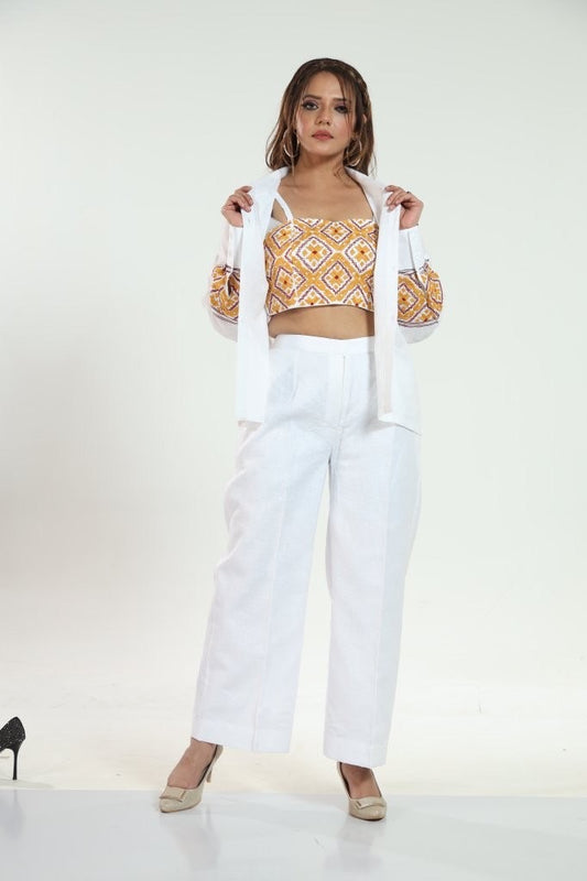 Pure Linen Wide leg Pants